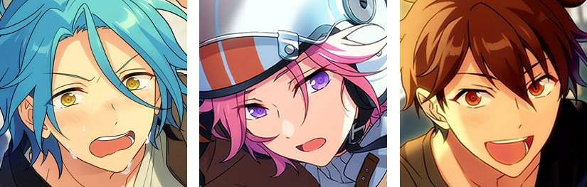 shu itsuki, chiaki morisawa, madara mikejima